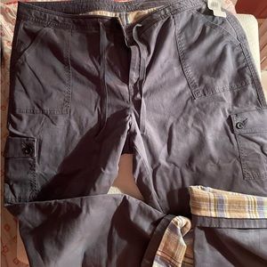 LL Bean Southport Cargo pant. Women’s size 18P. In the color indigo slate.